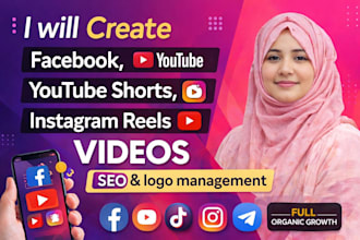 create your facebook, youtube, instagram reels videos