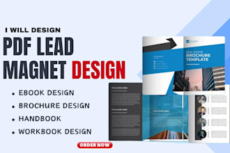 create PDF lead magnet design, checklist, workbook, lead magnet , freebie