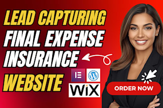 design final expense website insurance website landing page final expense leads