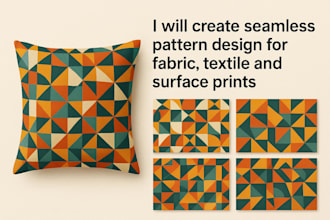 seamless repeat pattern for fabric and textile