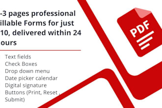 create fillable forms organize PDF within 24 hours