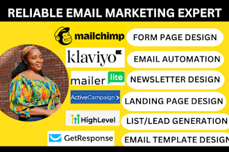 do mailchimp email marketing campaign design, email automation, email newsletter