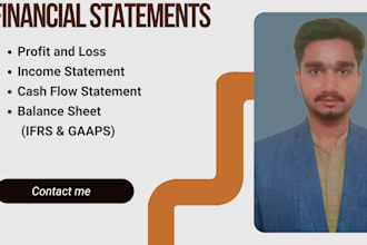 prepare financial statements, profit and loss, balance sheet