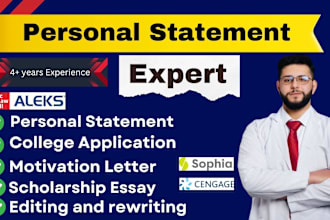 edit proofread personal statement, college sops scholarship motivation letters