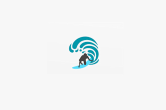 design sustainability excellent sports wave logo