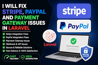 fix stripe paypal and payment gateway issues in laravel