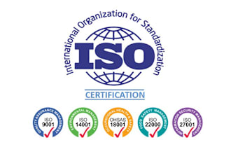 iso 9001, 45001, 22716 gmp, and other certifications