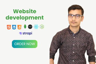 build, rebuild website development as full stack developer, front end developer