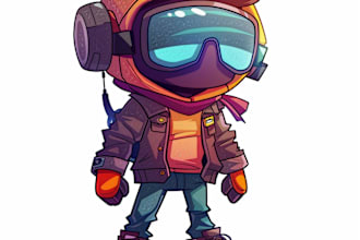 do 2d vtuber model and character design for you