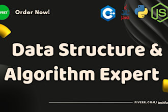help in data structures, algorithms, oop tasks and projects in java, python, c