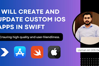 develop a custom ios app using swift and swift UI