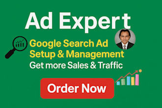 set up your google ads campaigns and management ppc ad