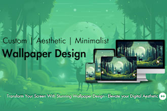 design custom aesthetic minimalist wallpapers for your phone or computer