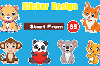 do  create custom sticker designs for you