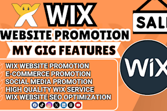 do wix website promotion, wix online store marketing, ecommerce marketing