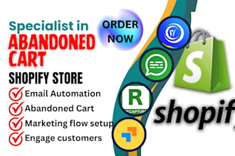 setup shopify abandoned cart cartly amplified hextom postscript dondy optimonk