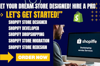 design, redesign shopify store, shopify dropshipping store, shopify website