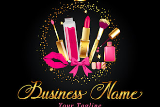 do modern jewelry, makeup, eyelash, cosmetic, beauty logo and any graphic design