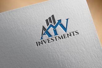 design modern creative minimalist accounting financial logo