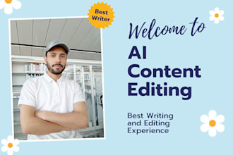 proofread, rewrite, and edit ai written content in a unique style
