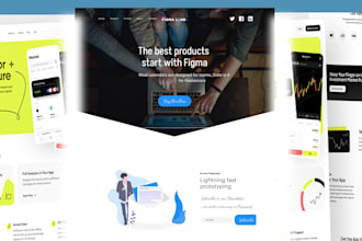 make user friendly figma landing page for higher conversion