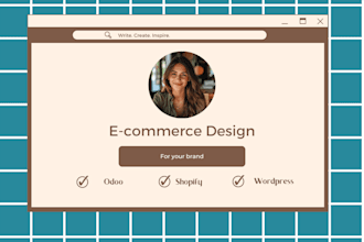 build a shopify, odoo or wordpress ecommerce store