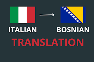 translate your text from italian to bosnian