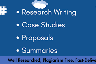 research, write, summarize papers case study, proposals in apa mla