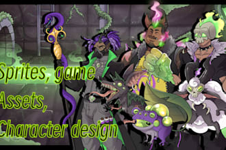 draw sprites or sprite sheets for visal novels, games