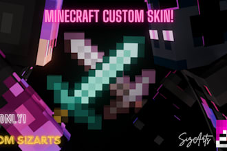 create a minecraft skin for you for only 5