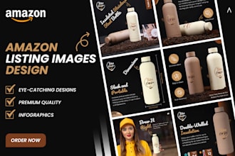design amazon listing images, infographics, lifestyle