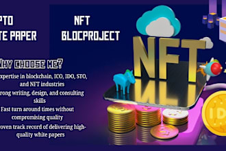 write and design a professional white paper crypto blockchain, ico nft