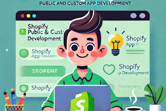 develop public private shopify app or integrate shopify api