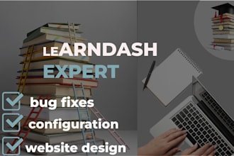 develop and customize wordpress lms website with learndash
