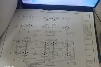 architectural floor plans  in autocad and revit
