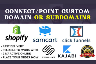 connect and setup custom domain to shopify and any websites