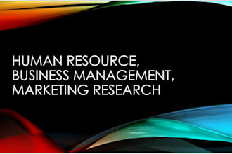 do human resource, business management, leadership and marketing strategic plans