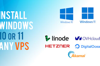 windows 10 or windows 11 on any vps