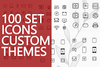 create set icon minimalist simple custom with ai