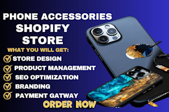 design phone accessories website gadget phone case store dropshipping website