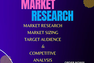 do market research, competitor analysis and swot