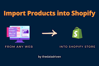 import products from any online marketplace into your shopify store