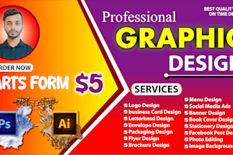 adobe illustrator and photoshop exp in any design