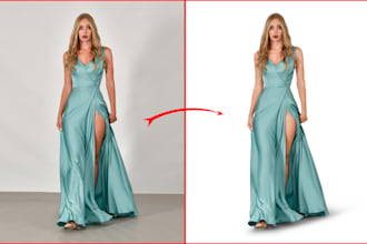 fashion model retouching clothing edit  and background fix