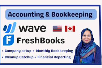 be your bookkeeper and accountant in wave accounting and freshbooks