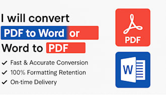 do pdf to word, word to pdf and fast typing services