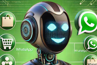create a whatsapp chatbot for shopping, orders, and customer service