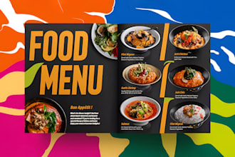 design professional restaurant,food,bar menu