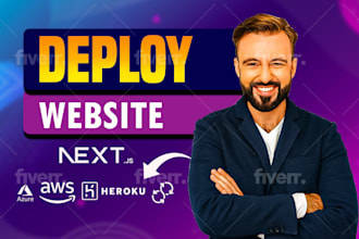 deploy nextjs app on azure aws heroku with ci cd pipeline
