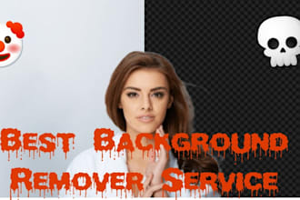 do complex background removal, image cropping professionally